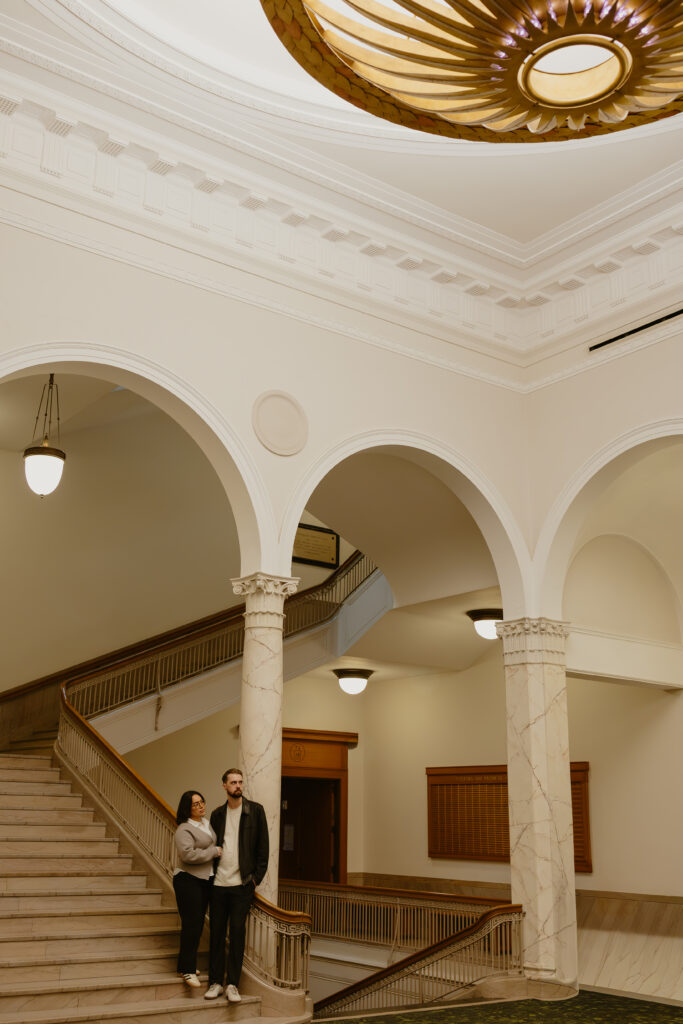 Multnomah County Central Library engagement photos
